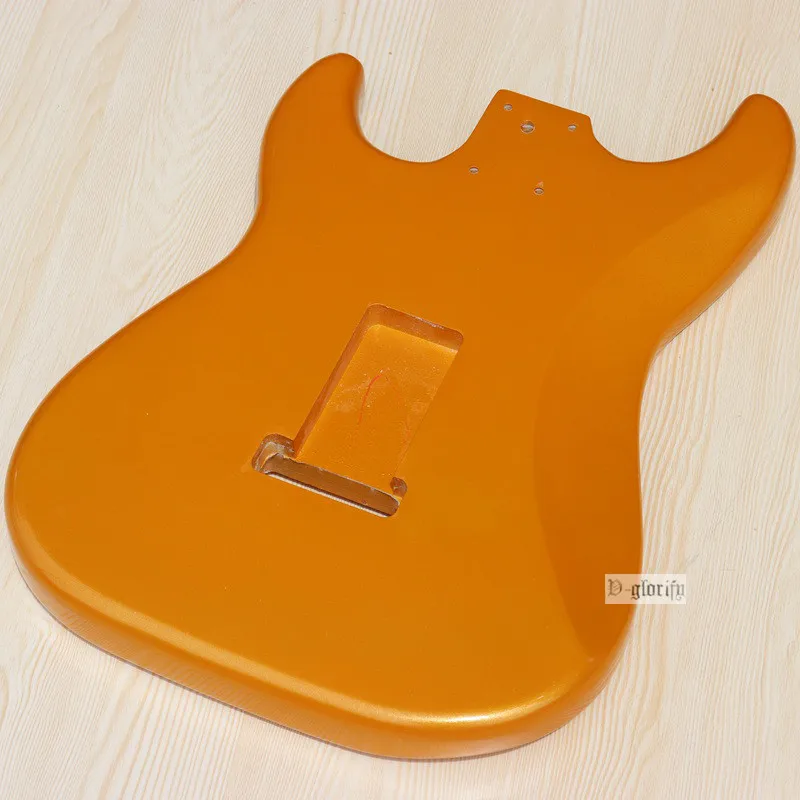 Новейший Floyd Rose yellow цвет молочно-белый цвет ST корпус гитары липа металлик золото