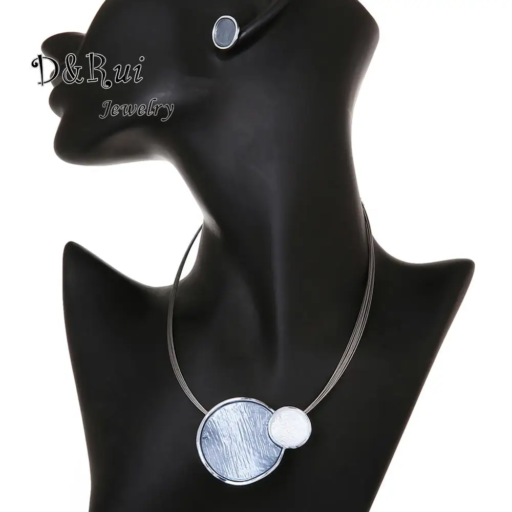 Романтические Женские Ювелирные наборы модный чокер простой дизайн