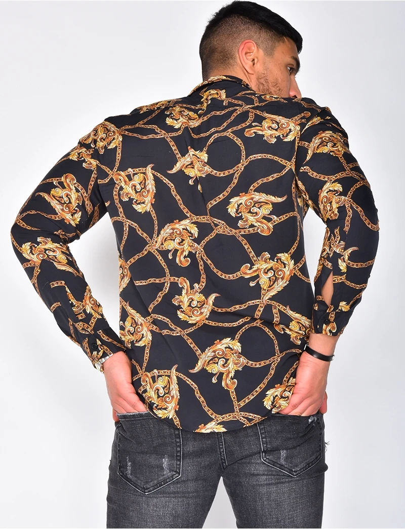 Hip Hop Dye Snap Button Long Sleeve Shirts Men Fashion Casual Streetwear Dress Shirt Male Hipster Shirts Tops S-3XL