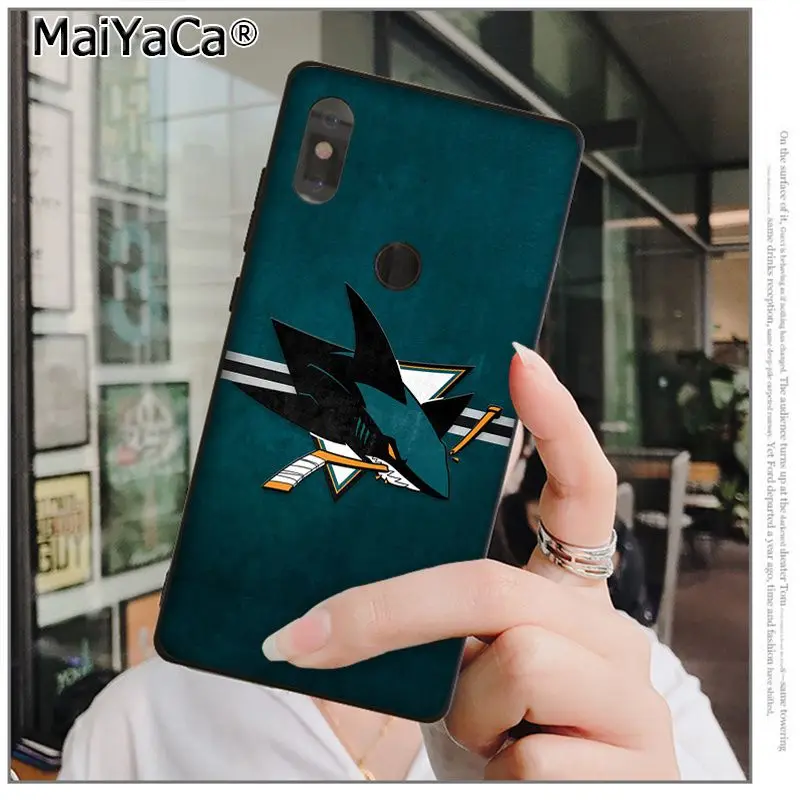 A14 Чехол для телефона MaiYaCa San Jose Sharks высокого качества для xiaomi mi 6 8 se note2 3 mi x2 redmi 5 5plus note 4 5 5 - Цвет: A14