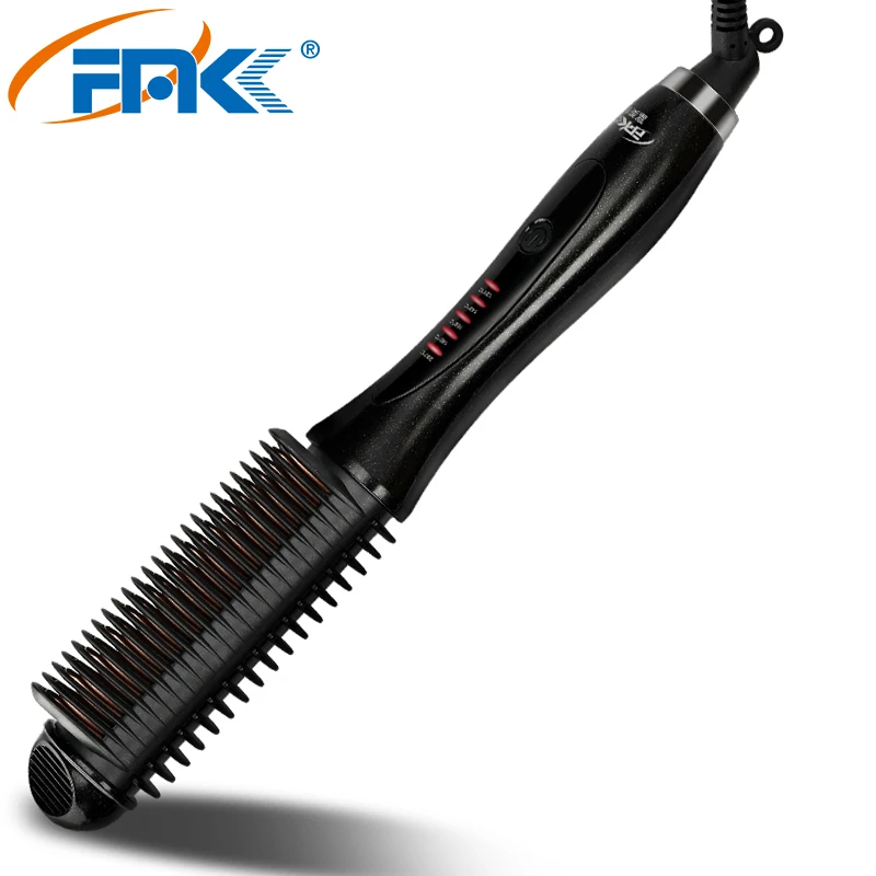 FMK PTC выпрямитель для волос электрическая Антистатическая керамическая щетка