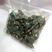 xuqian hot sale 10pcs colourful geometric rhinestone pendants crystal glass charms with 1214mm for diy jewelry p0011