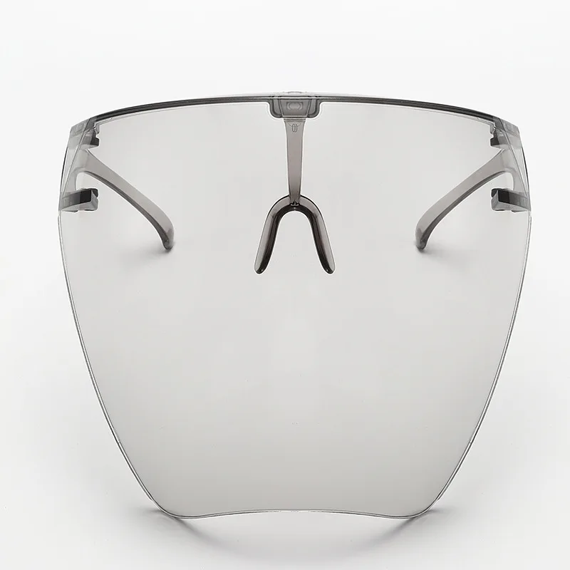 

2021 Colorful Transparent Protective Mask Full Face Shield Unisex Dustproof Anti-Spray Mask Visor Safety Goggle Glass Sunglasses