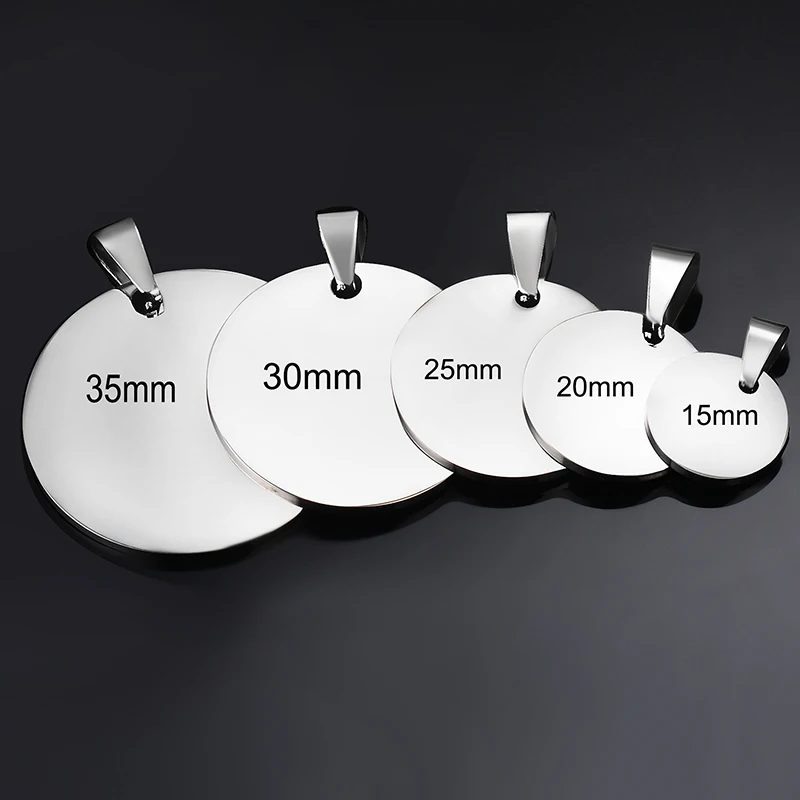 10 шт. круглые военные идентификационные таблички для собак из нержавеющей стали