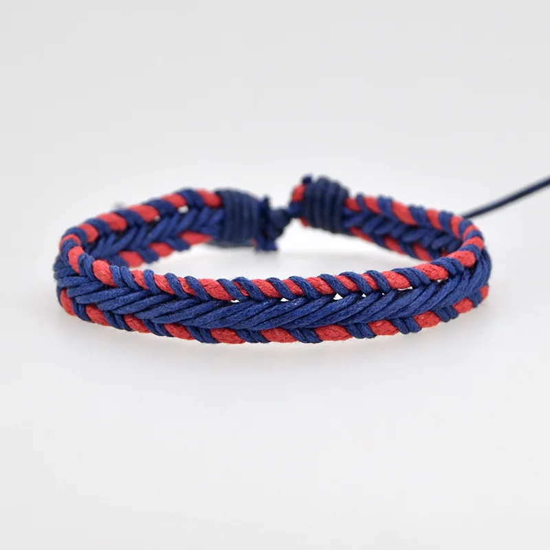 Браслеты синего цвета для женщин и мужчин регулируемые модные украшения подарки