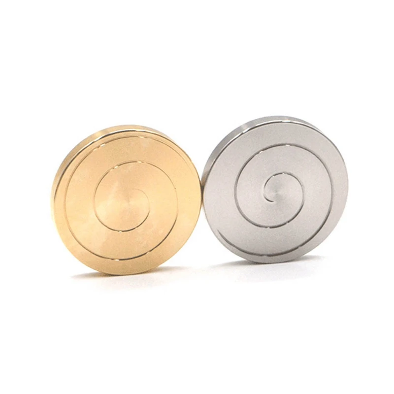 

Высокоскоростной вращающийся фиджет-Спиннер, орбитальная монета для взрослых, медная Тяжелая антистрессовая визуальная монета, Настольна...