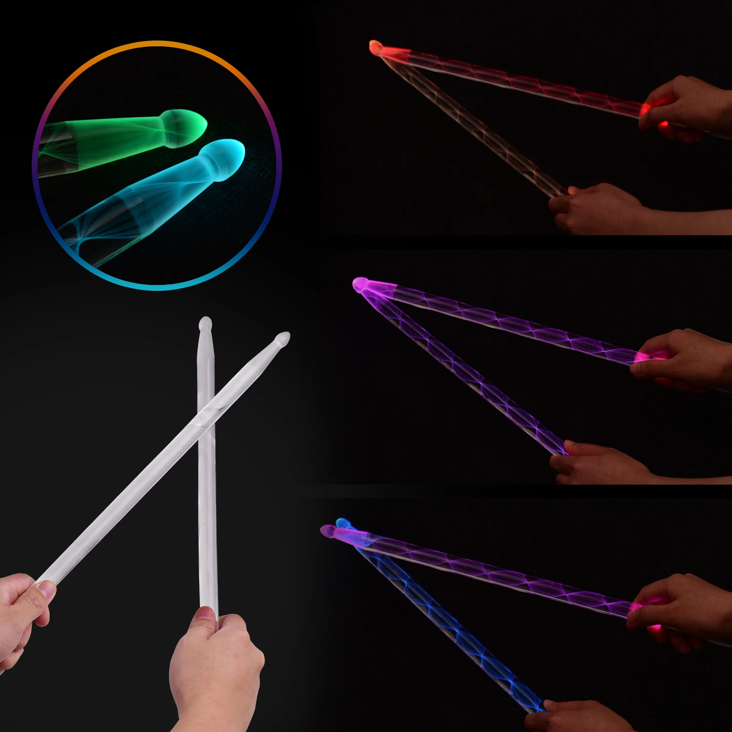 Пару 5A голени нейлон барабанные палочки светильник до джазовая барабанная