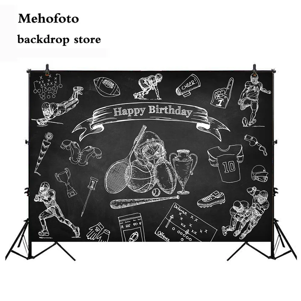 Neoback фон для фотосъемки с днем рождения Баскетбольная Спортивная Тема Вечерние