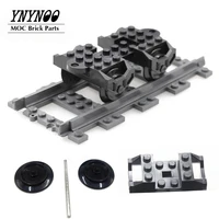 moc parts wheel rc train holder 9v rc train metal axle 5x100 ldu bricks blocks for high tech train parts toys best diy gifts