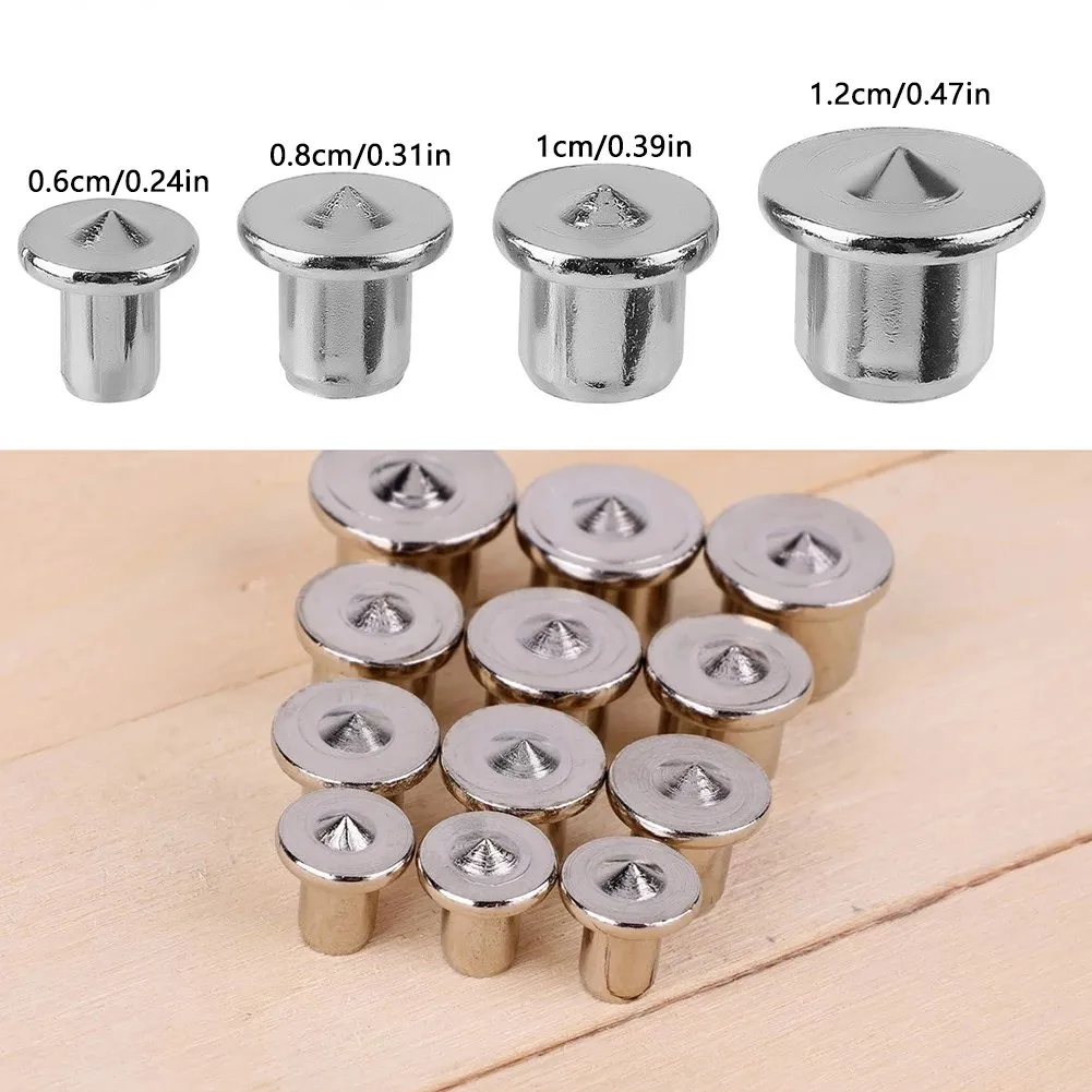 12 Psc Woodworking Log Tenon 6-12mm Set Wood Pin Center Punch Log Pin Locator Multifunctional Center Point Pin Fixing Tool 08400 woodworking tool set log tenon hole punch combo triple punch locator woodworking 8mm 10mm hand tools