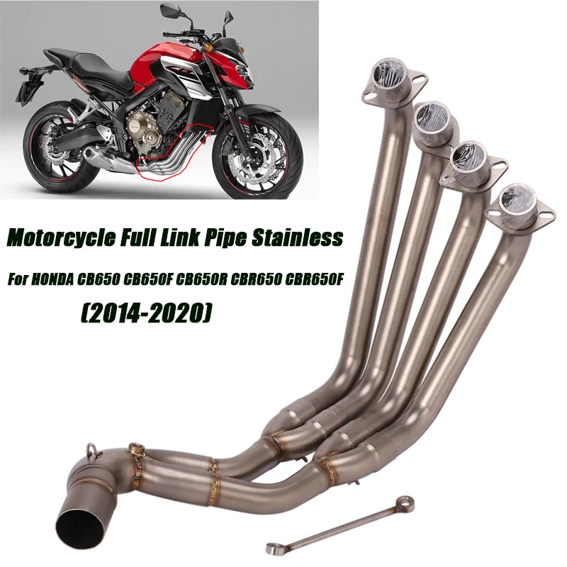 

Full Link Tubes Connect Tail 51mm Muffler Pipe For Honda CB650 CB650F CBR650F CBR650R CB650R 2014-2020 Motorcycle Exhaust System