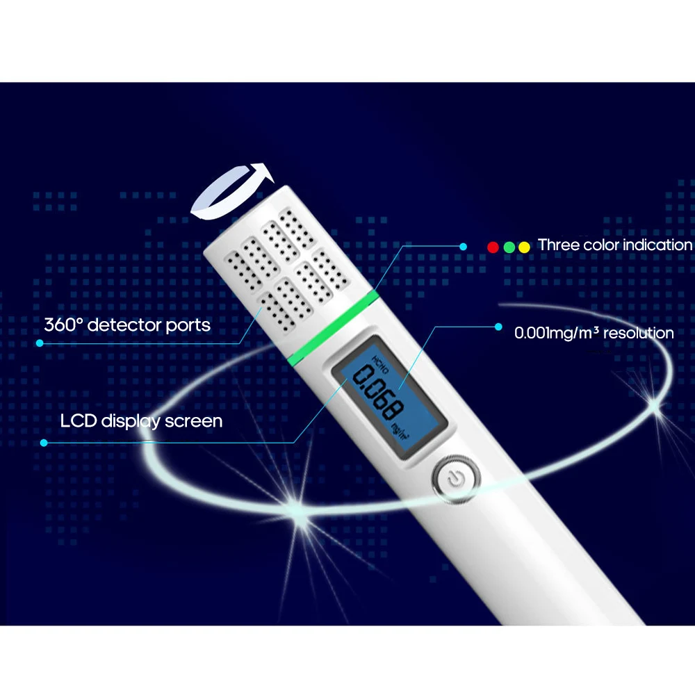Детектор газа с ЖК дисплеем анализатор датчик TVOC портативный детектор
