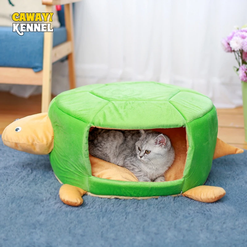 CAWAYI питомник Черепаха Форма DetachablePet кровать для собаки кошка гнездо дом