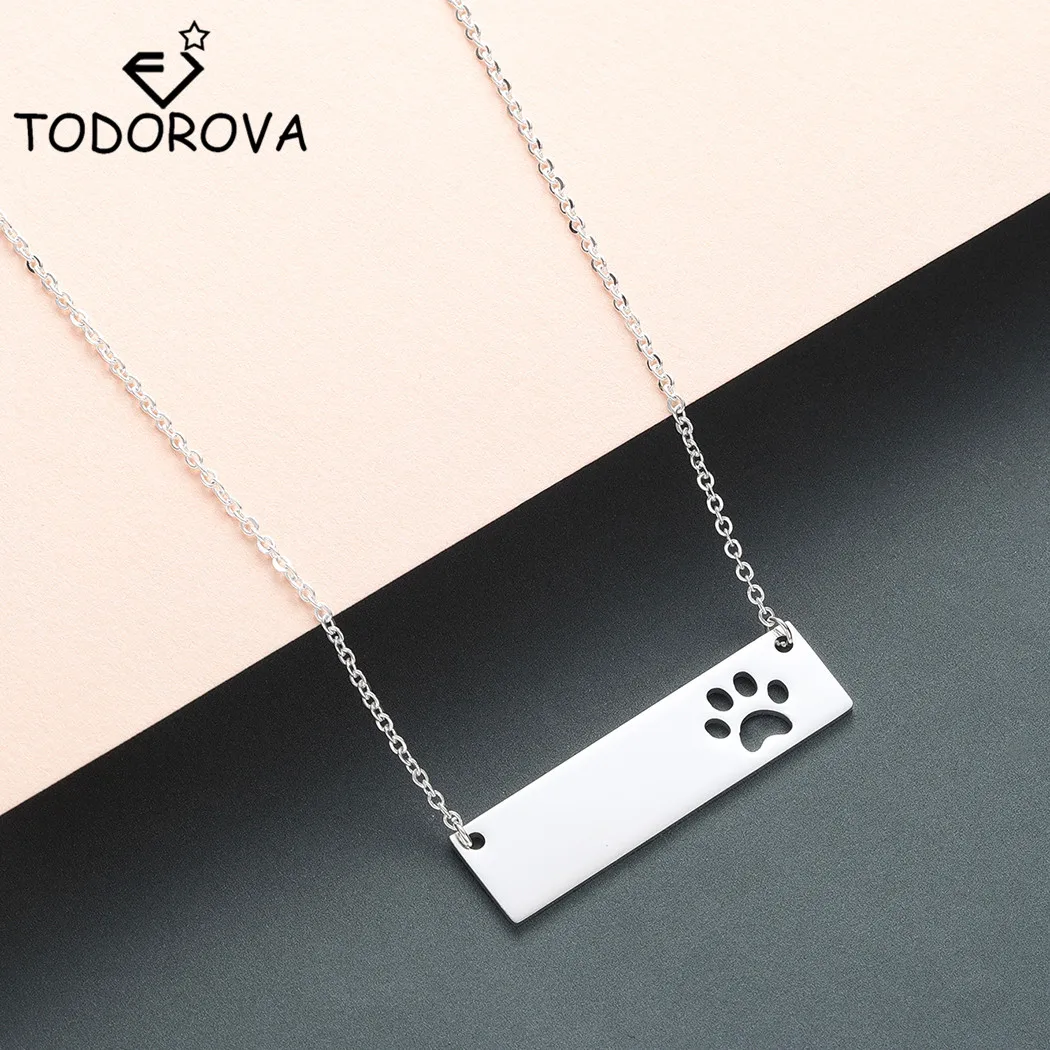 Todorova Lover's Dog Cat лапа подвеска ожерелья для женщин ювелирные изделия из