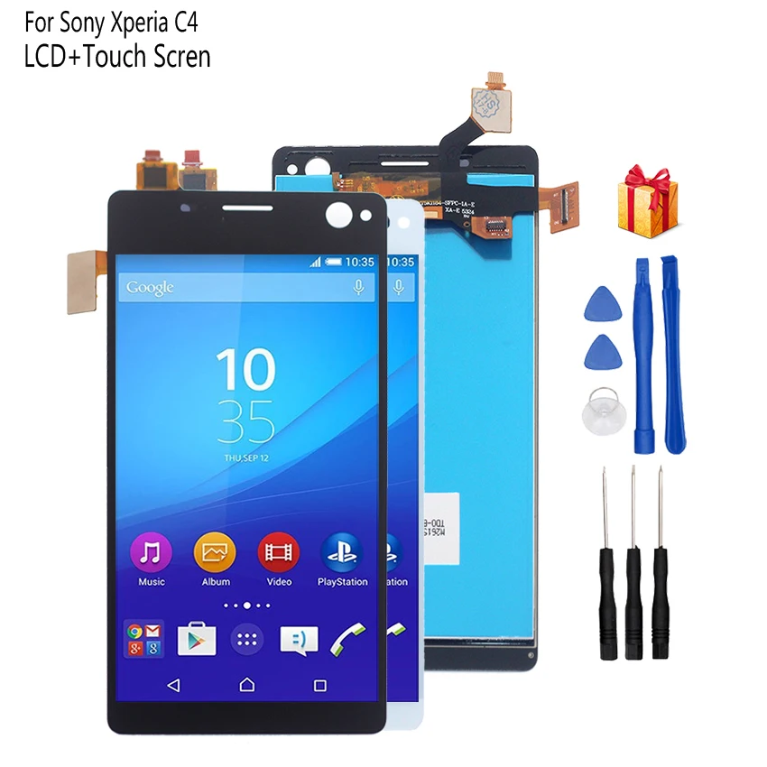 Оригинальный ЖК дисплей для Sony Xperia C4 дигитайзер в сборе E5303 E5306 E5333 запчасти