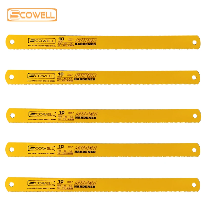 50% OFF 400*32*1.6mm 10TPI HSS Power Hacksaw Blades For Wood Cutting Saw Blades Suit For Power Machine Using