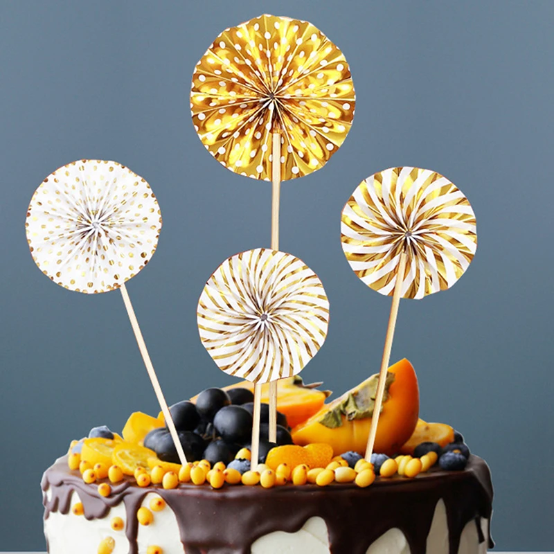 4 шт./лот детская вечеринка на день рождения детский душ украшение для торта флаги