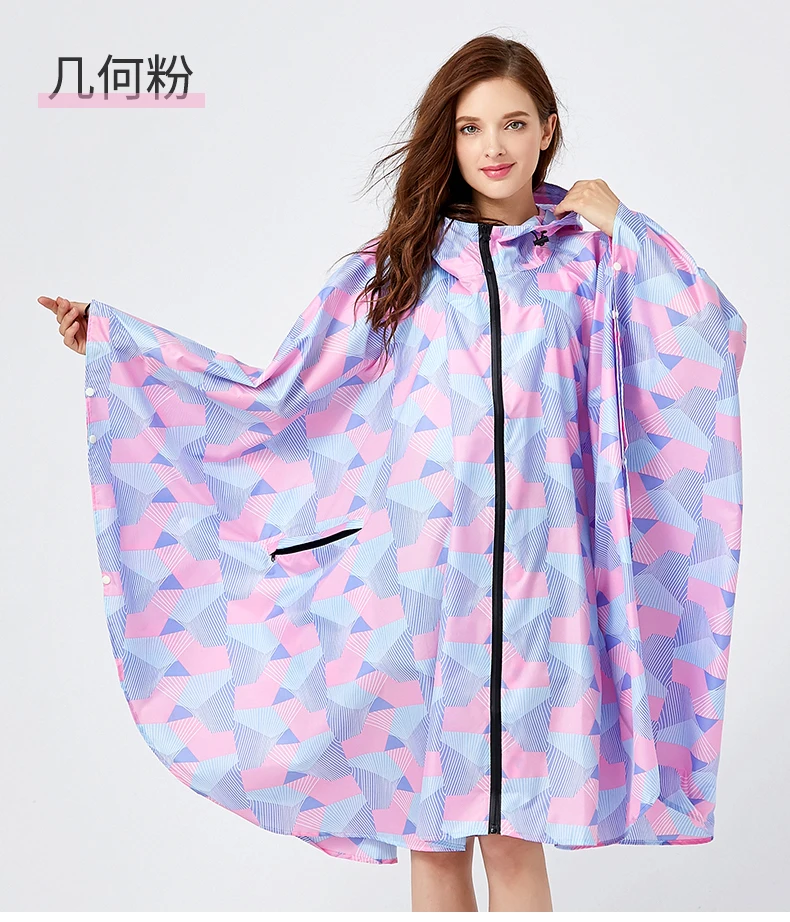 Portable Travel Raincoat Outdoor Personality Poncho Stylish Rain Coat Ladies Waterproof Capas De Chuva Suit YY50RC | Дом и сад