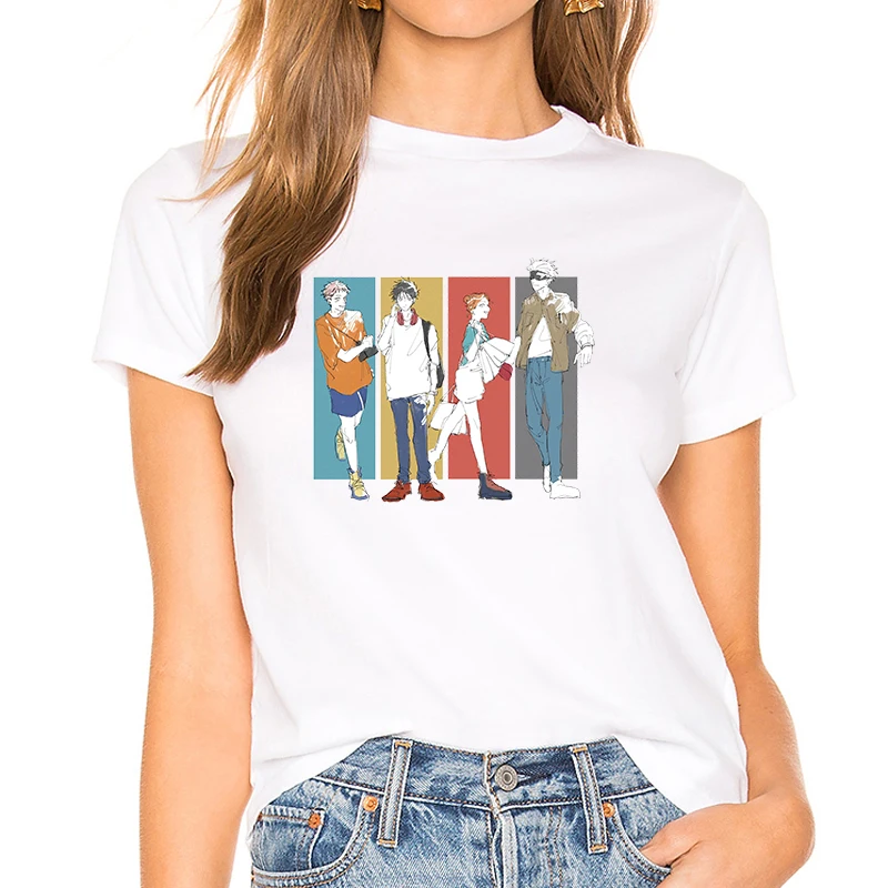 

Женская футболка в стиле Харадзюку, женская футболка с коротким рукавом и принтом ююютсу, кайсен, модная повседневная футболка с мультяшным...