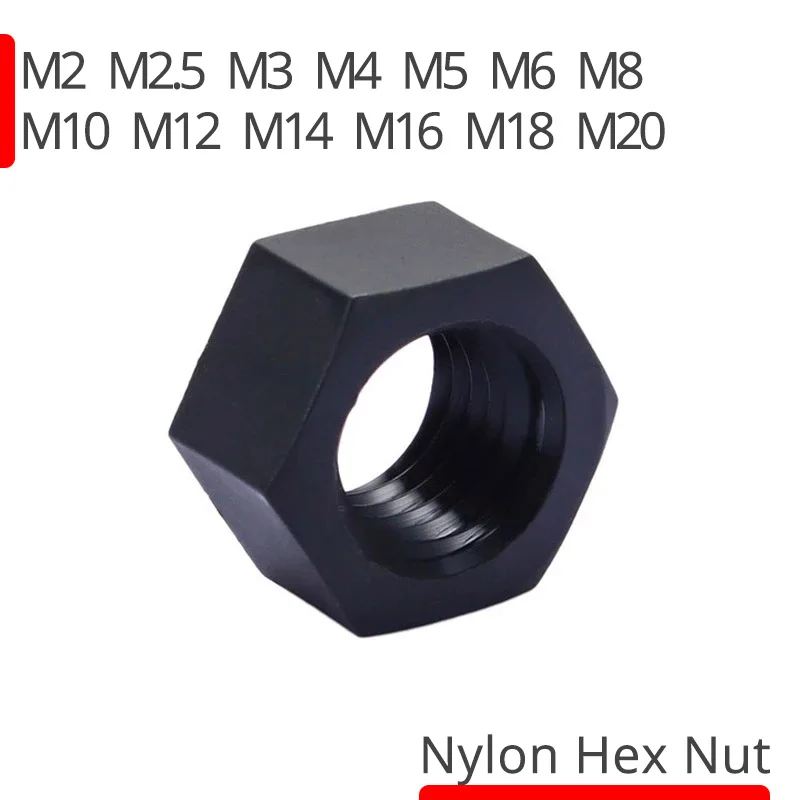 M2 5 Φ M14 M16 M18 M20 10-50 шт. черно-белые шестигранные нейлоновые Зеркальные Пластиковые