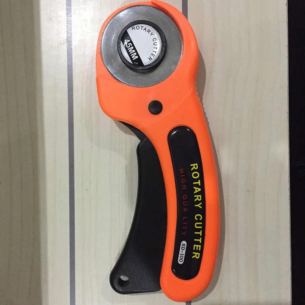 

45mm Blades Manual Rotary Fabric Cutter Craft Cloth Leather ABS Plastic Quilting Sewing Cutting Tool