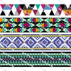 22 мм-75 мм 50 ярдов творческий в виде геометрических фигур печатная корсажная лента для дома DecorationBelt подарок Свадебная Упаковка украшения