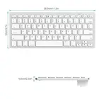 Беспроводная игровая клавиатура H, Универсальная Bluetooth-клавиатура для компьютера, испанская, немецкая, русская, французская, Корейская, Арабская