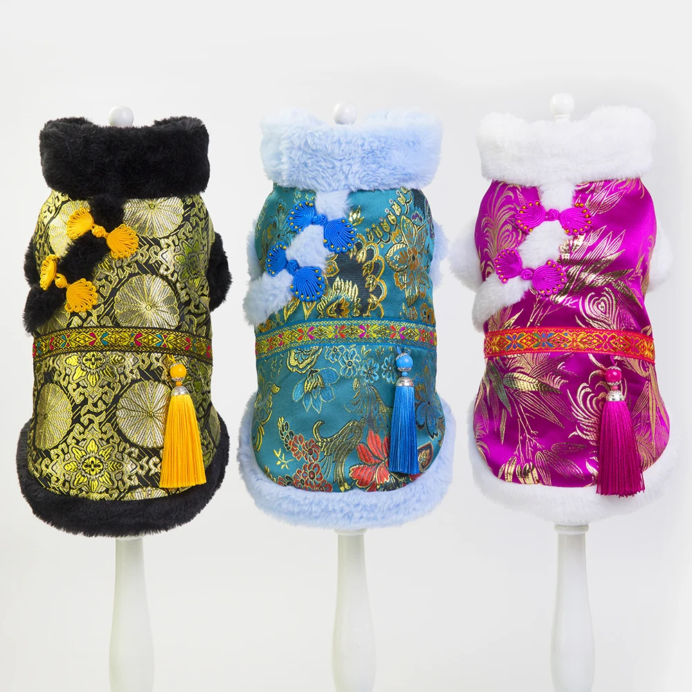 2019 новый дизайн одежда для домашних животных китайский элемент пальто собак