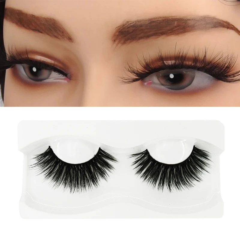 

1 Pair 5D Mink False Eyelashes Natural Wispy Fluffy Dramatic Volume Fake Lashes Extension Handmade Eyelash faux cil Makeup Tools