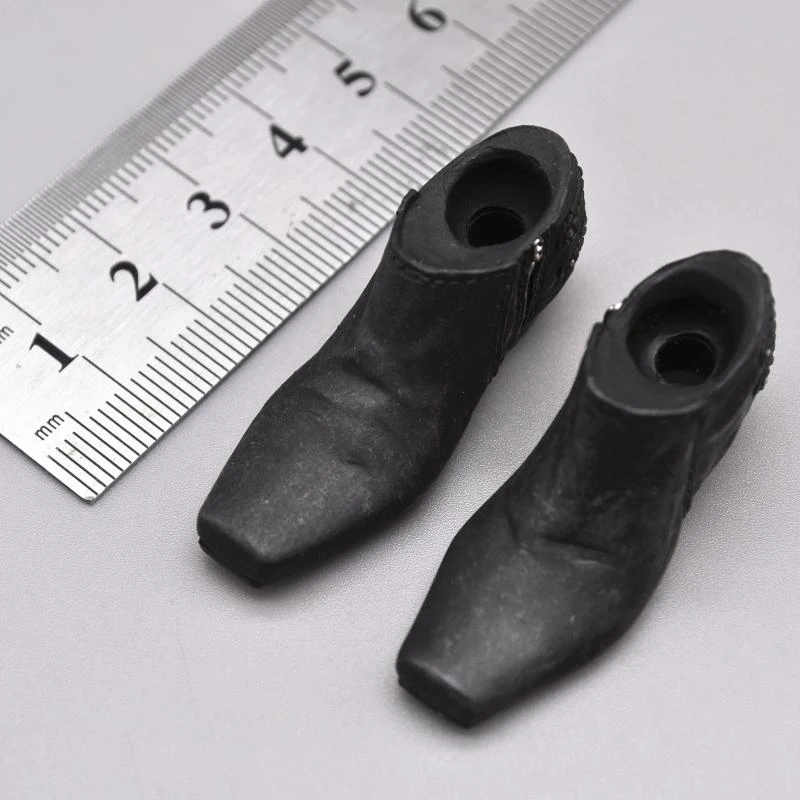 In Stock For Sale Scale Of 1/6 The Movie Trend  Fashion Baroness Female Women Black Leather Boots Shoes For Collectable