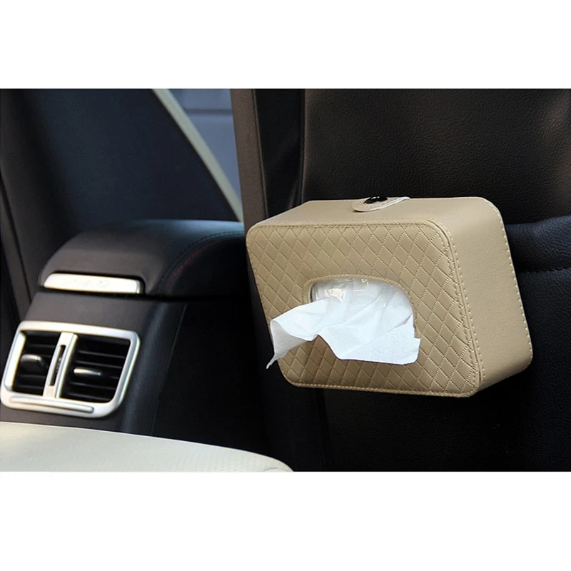 Кожаная автомобильная коробка для салфеток автомобильный солнцезащитный