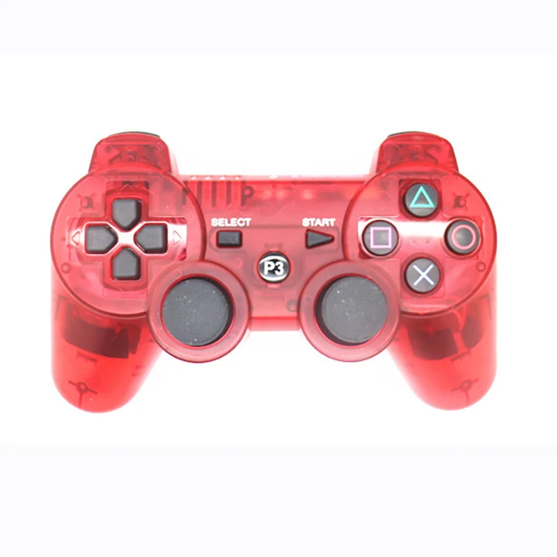 Беспроводной Bluetooth прозрачный цветной контроллер для Sony PlayStation Dualshock 3 PS3 с