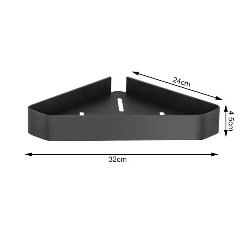 

Bathroom Shelf Triangle Storage Shelf Wall Mounted No Drilling Corner Shower Shelf for Bathroom Dorm Bedroom Hotel