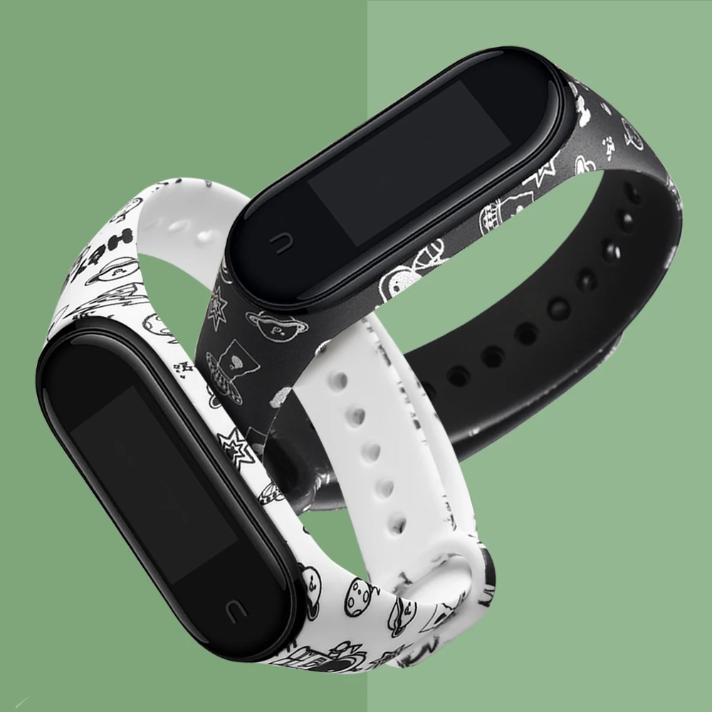 Сменный ремешок для Xiaomi Mi Band 5 4 3 NFC силиконовый браслет | Электроника