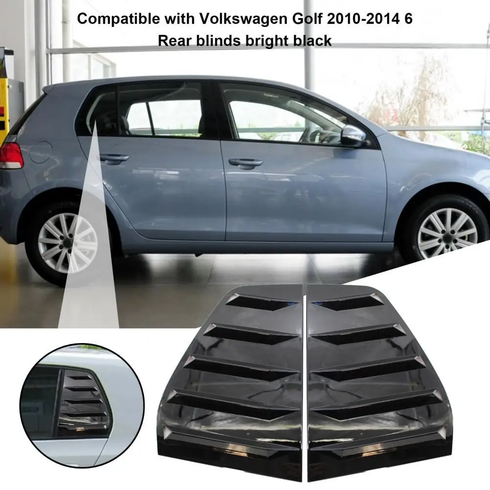 

Wear-resistant 2Pcs Unique Rear Window Shutters Vents ABS Window Louvers Modified