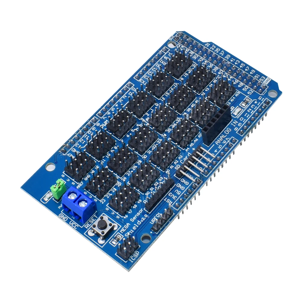 Для Arduino датчик MEGA Shield V1.0 V2.0 специальная Плата расширения 2560 Sup IIC Bluetooth SD Robot Parts