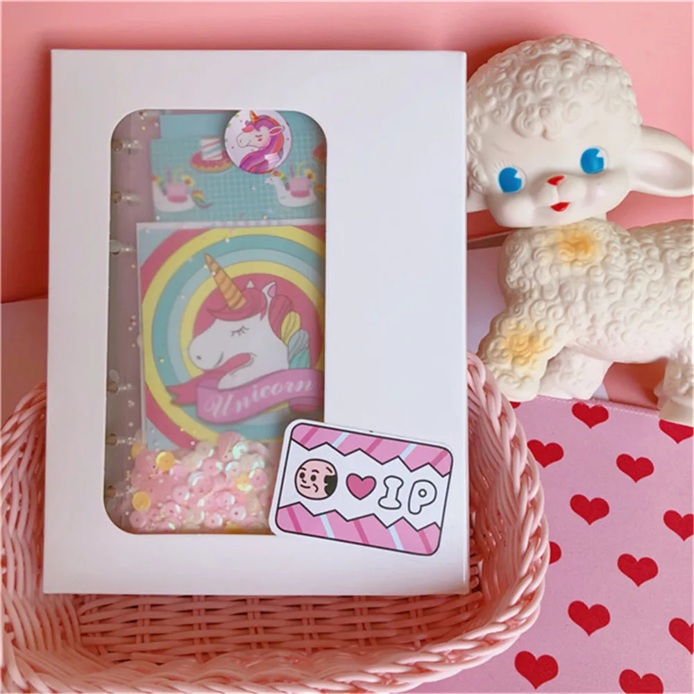 

cute notebook A6 unicorn material escolar spiral planner 2020 libretas de apuntes cuaderno tapa dura grid korean caderno argolad