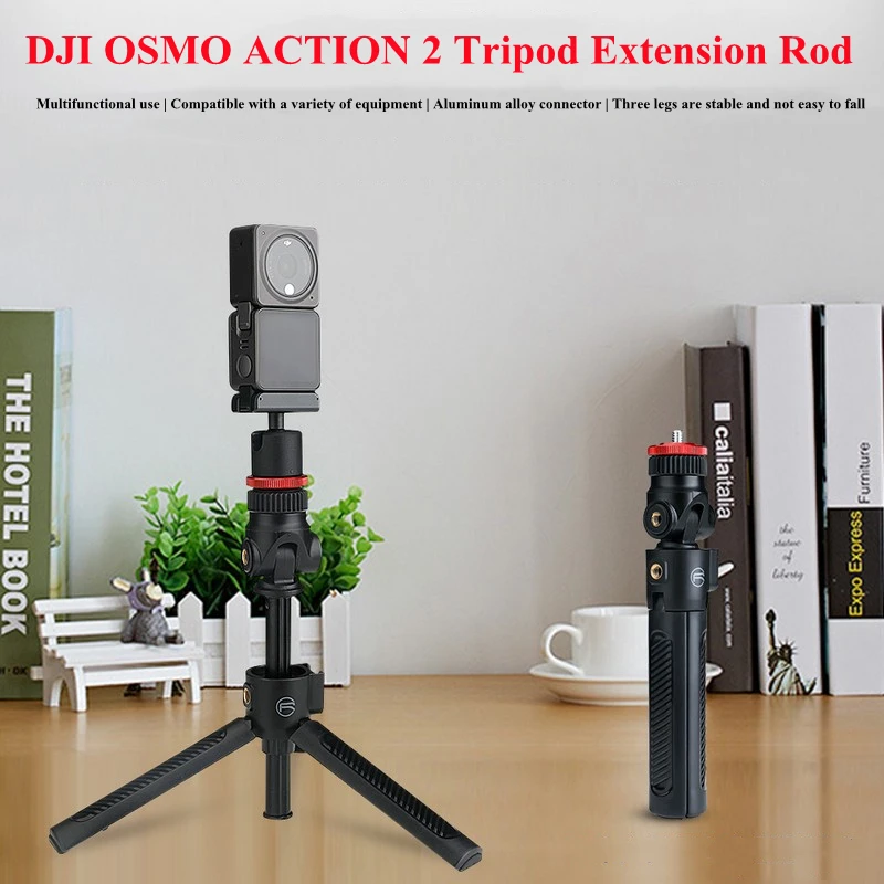 DJI OSMO Action 2 Sports Camera Extension Pole Aluminum Stand for DJI Action 2 Tripod Selfie Stick Accessories