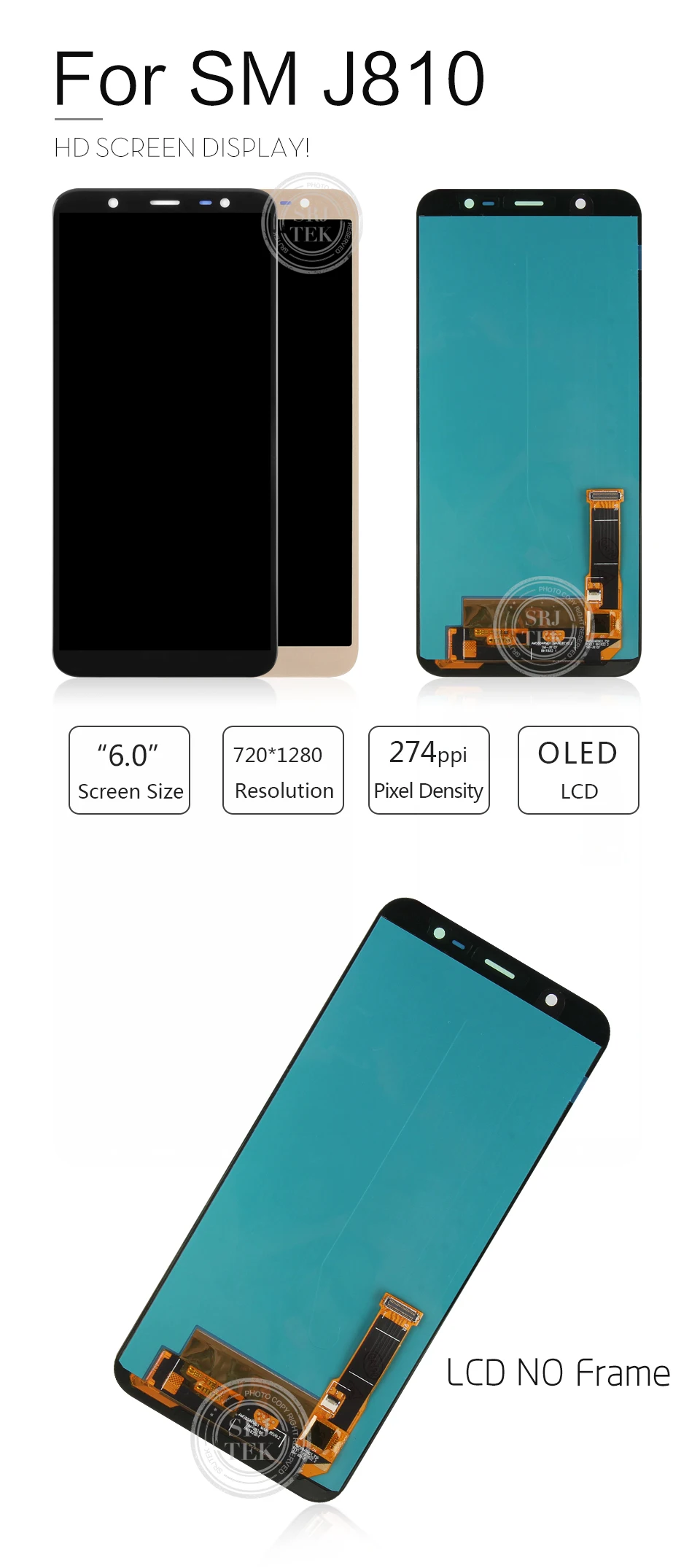AMOLED 6 дюймов для samsung Galaxy J8 J810 ЖК-дисплей сенсорный экран сенсор дигитайзер для SM-J810M J810F J810Y запасные части