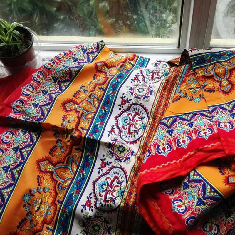 

High Quality Bohemian ethnic Style 100% Pure Cotton Bedding Set 4pcs Brushed Cotton Printing Duvet Cover Geometric Bed Linen