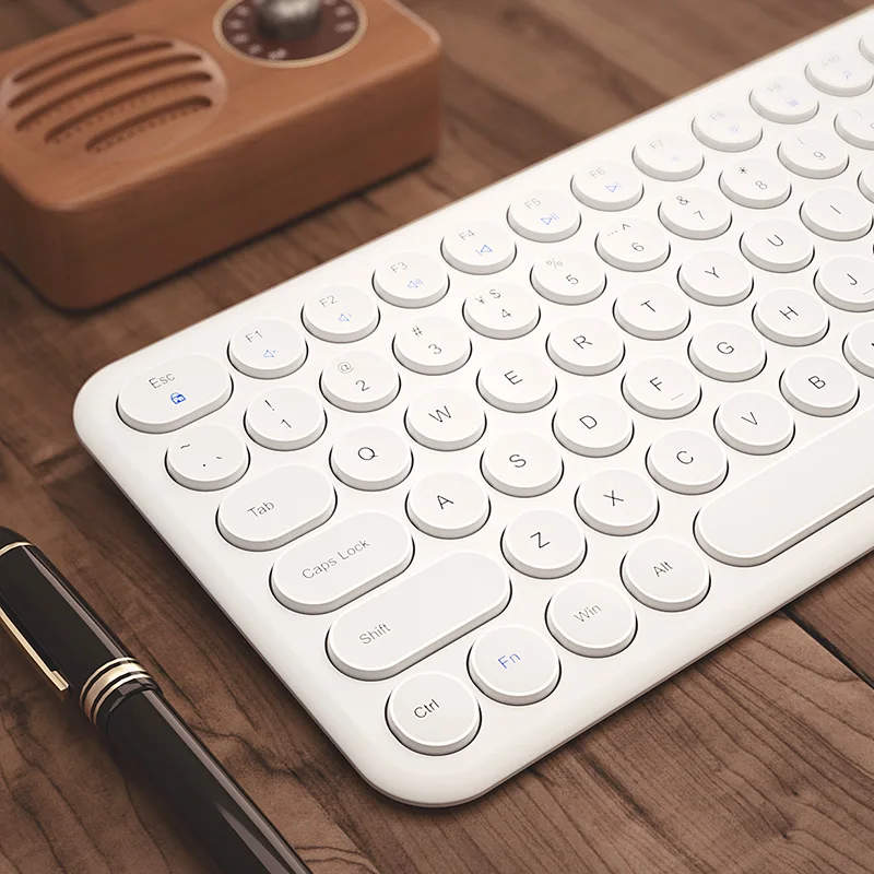 

2.4G Wireless Silent Keyboard Ergonomic Mouse Round keycap Keyboard Gaming Mouse For Macbook Pro Lenovo Computer Keyboard Mouse