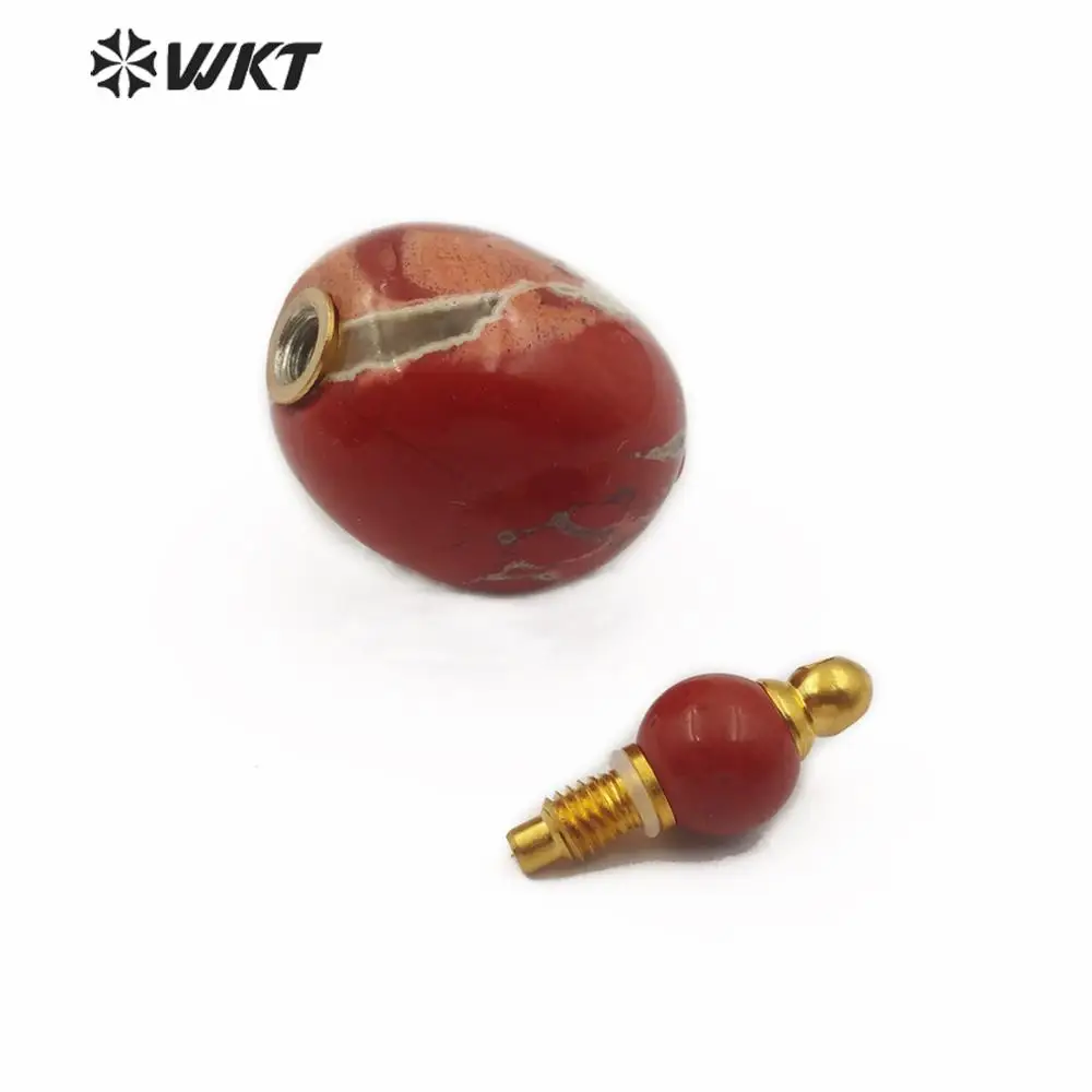 WT-P1464 флакон духов кулон из натурального камня многоцветная форма тыквы