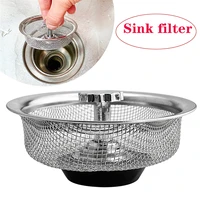 stainless steel sink strainer waste disposer outfall strainer sink filter hair sewer outfall kitchen accessories kitchen tool