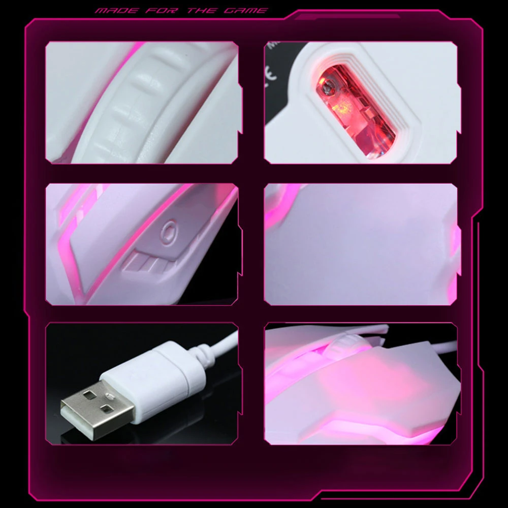 S1 игровой Мышь 7 цветов светодиодный Подсветка Эргономика USB Проводная