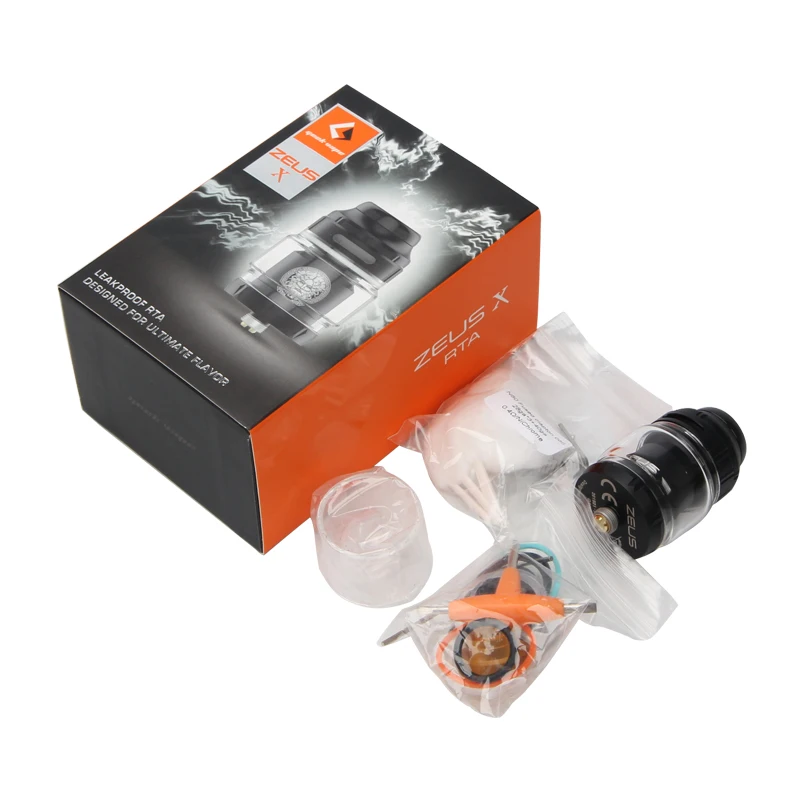 Geekvape Zeus X RTA бак 4,5 мл топ воздуха Поддержка одной двойной катушки против электронной сигареты распылитель Zeus двойной RTA Vape