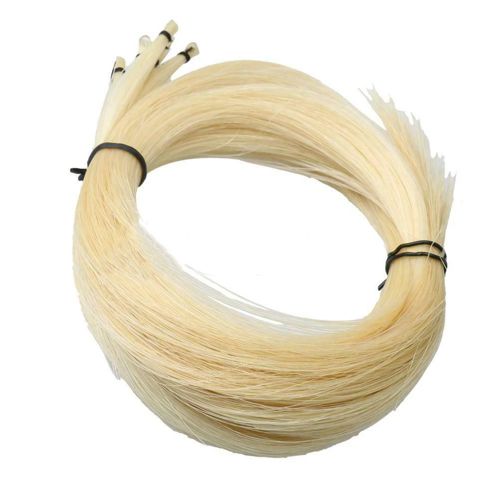 Универсальный жёлтый и белый стальон 1 комплект конский волос для скрипки лука