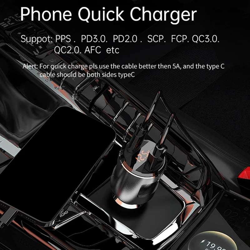 

Car Charger 18W 65W USB Car Charger PD Type Flush Fit Car Adapter for iPhone XR/Xs/Max/X/8/7/Plus