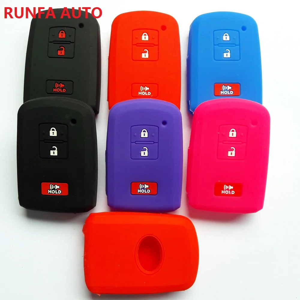 Силиконовый автомобильный держатель RUNFA без ключа протектор для Toyota RAV4 Prius Landcruiser