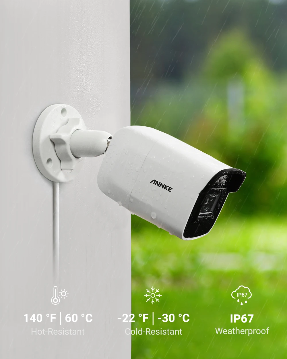 ANNKE 8CH 4K Ultra HD POE сетевая система видеонаблюдения 8MP H.265 + NVR с 8 шт 30m EXIR камера ночного