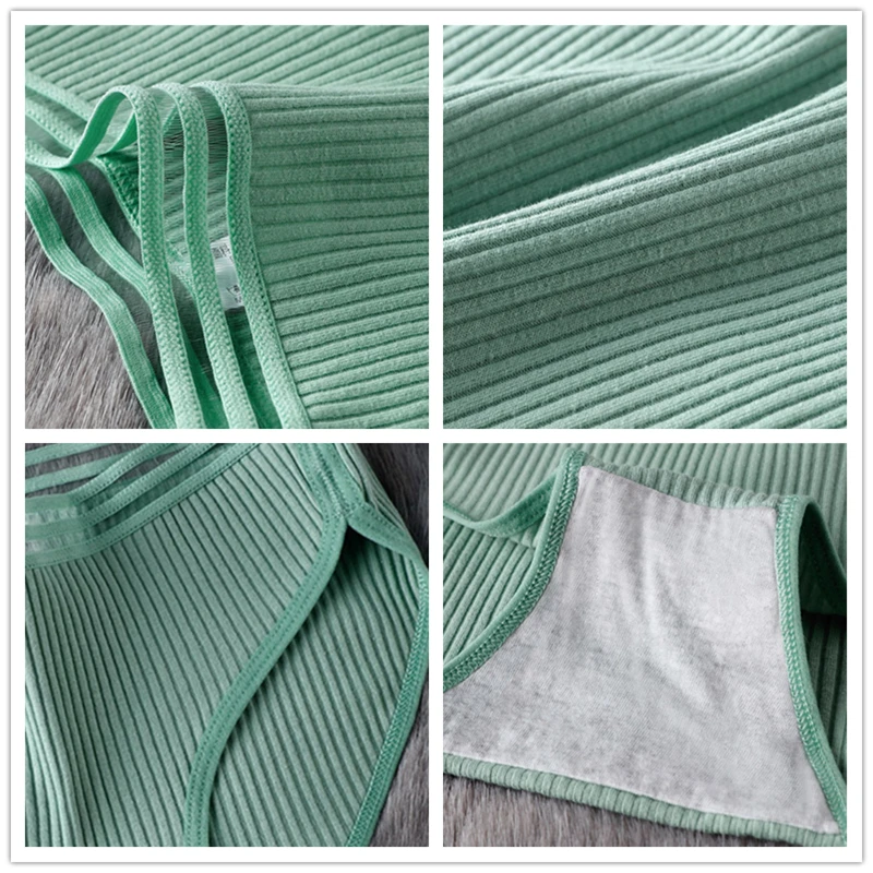 BZEL зеленый авокадо женское нижнее белье высокого качества с рисунком Хлопковые